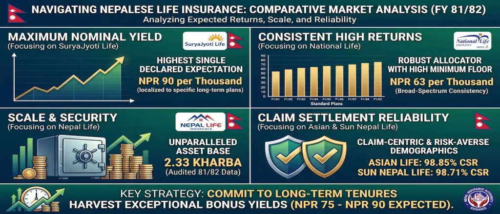 Life Insurance Bonus Rates in Nepal (FY 2081/82): How They Work and What to Compare